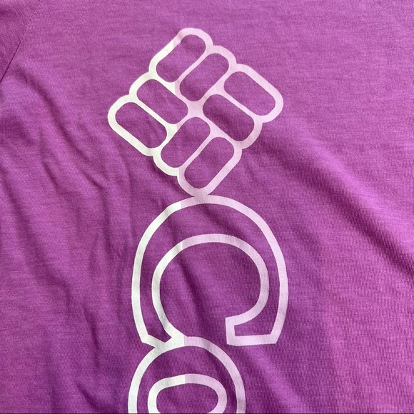 Columbia Purple “Bluebird Day” Relaxed Crewneck Tee Shirt, Multiple Sizes, NWT!! - Picture 5 of 11